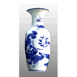 dragon design vase
