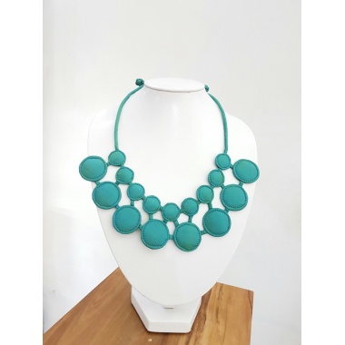 Silk coin necklace