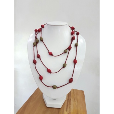 Silk bead necklace_a